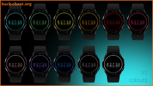 Dark Reflection Watch Face screenshot