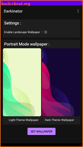 Darkinator - The Darkmode changing Wallpaper screenshot