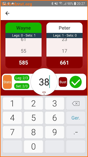 Dart Scores screenshot