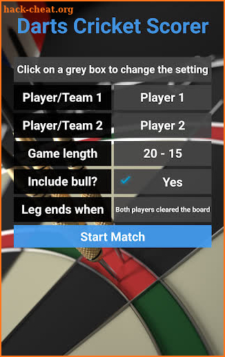 Darts Cricket Scorer screenshot