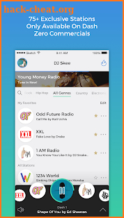 Dash Radio- Free Music, No Ads screenshot