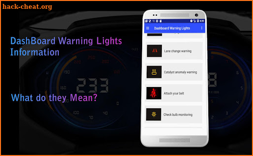 Dashboard Car Warning Light screenshot