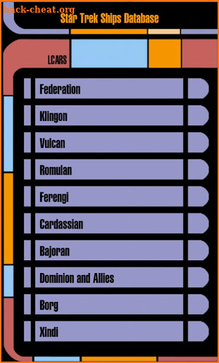 Database for Star Trek Ships screenshot