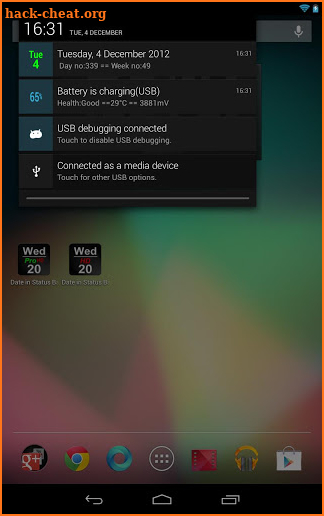 Date In Status Bar HD Pro screenshot