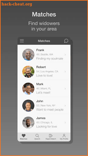 Dating A Widower Dating App screenshot