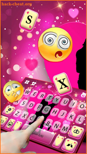 Dating In Love Keyboard Theme screenshot