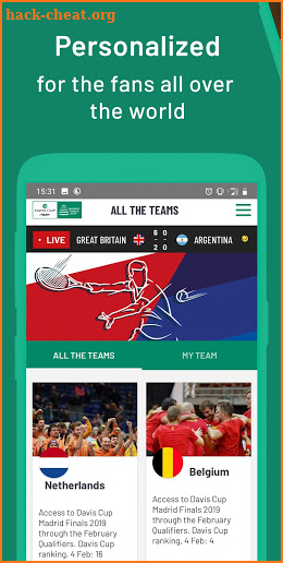 Davis Cup by Rakuten Finals screenshot