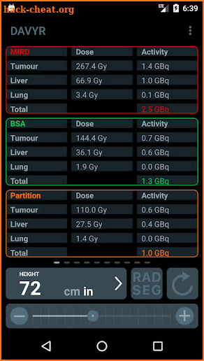 DAVYR 3: Y90 Dosimetry App screenshot