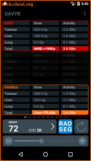 DAVYR 3: Y90 Dosimetry App screenshot