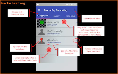 Day-2-Day Carpooling full screenshot