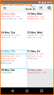 Day by Day Organizer screenshot