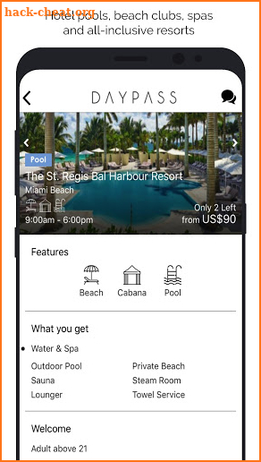 DayPass: Hotel Wellness & Luxury Experiences screenshot