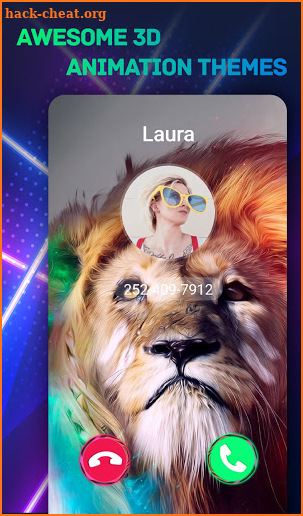 Dazzle 3D Themes: Call Screen & Home Screen Themes screenshot