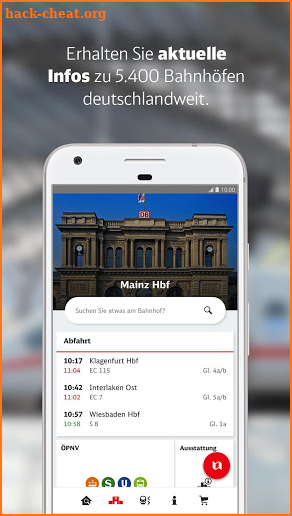 DB Bahnhof live screenshot