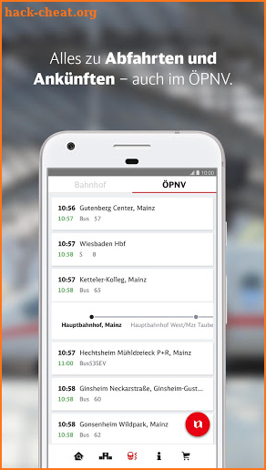 DB Bahnhof live screenshot