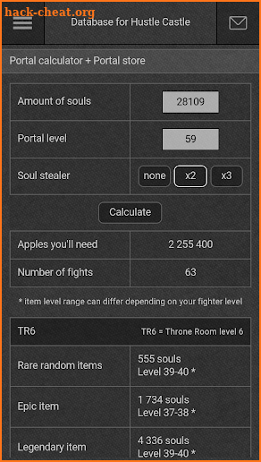DB for Hustle Castle screenshot