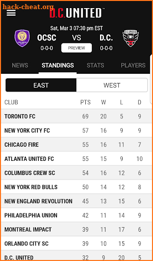 D.C. United screenshot