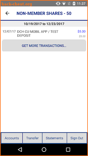 DCH Credit Union Mobile screenshot