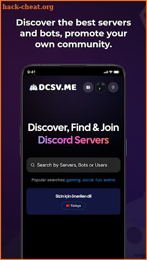 DCSV.ME - Discord Servers List screenshot