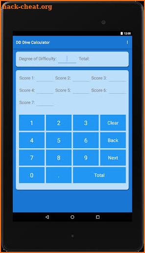 DD Diving Calculator screenshot