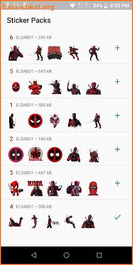 deadpool Stickers for WhatsApp‏ WAStickerApps‏ screenshot