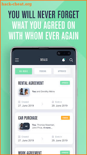 Dealdone - Secure Gentlemen’s Agreements screenshot