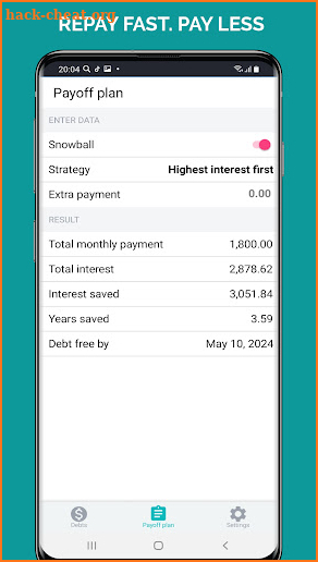 Debt Free Box: Snowball screenshot