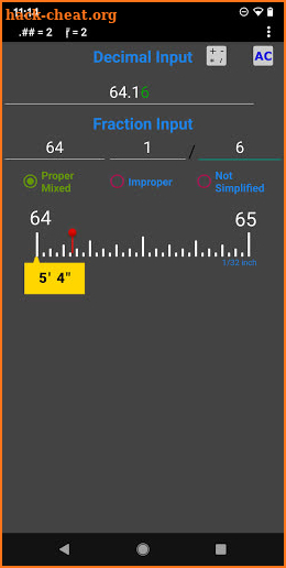 Decimal & Fraction Calculator screenshot