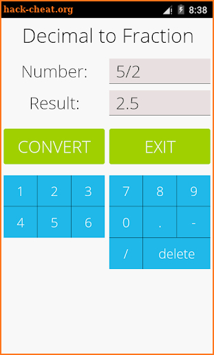 Decimal to Fraction Pro screenshot