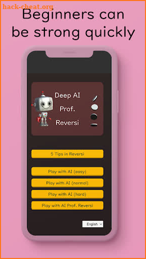 Deep AI Prof. Reversi screenshot