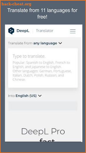 Deep Translator screenshot