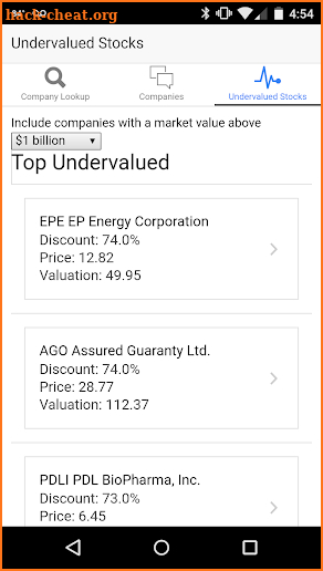 Deep Value Finder screenshot