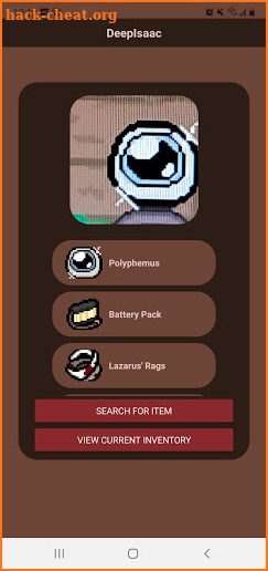 DeepIsaac - The Binding of Isaac Item identifier screenshot