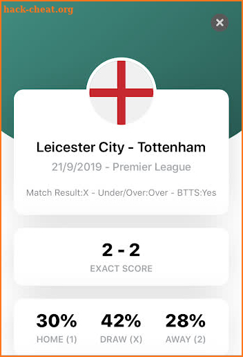 Deepscore - Betting Predictions and Tips screenshot