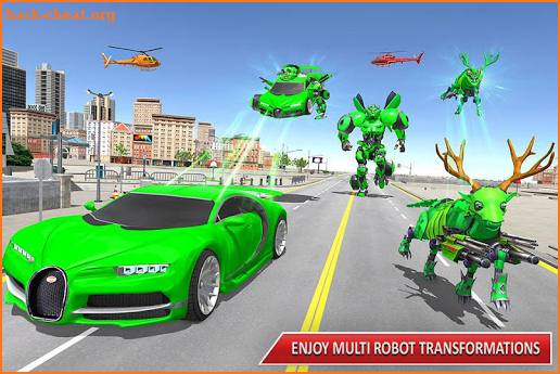 Deer Robot Car Game – Robot Transforming Games screenshot