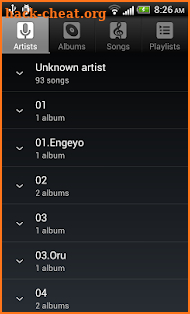 Default Music Player screenshot