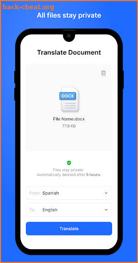 DeftPDF Document Translator screenshot