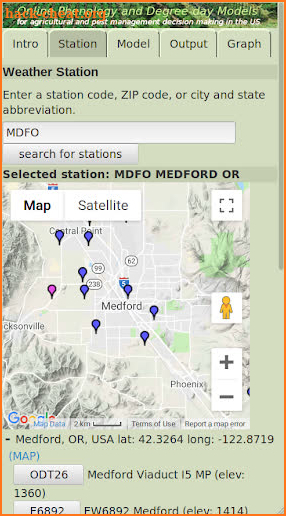 Degree-Day Models at uspest.org screenshot