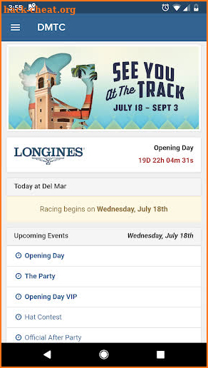 Del Mar Thoroughbred Club screenshot