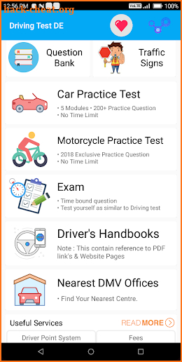 Delaware DMV Permit Practice Test 2018 screenshot