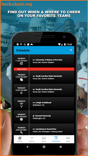 Delaware State Hornets screenshot