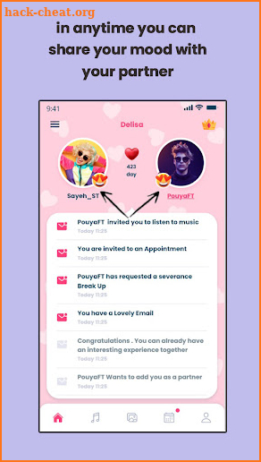 Delisa app for Couples screenshot