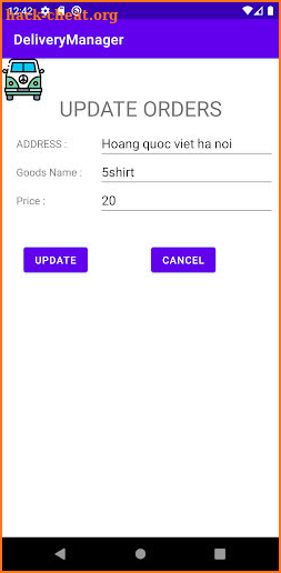 Delivery Manager - Android screenshot