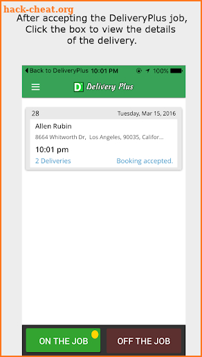 Delivery Plus Driver's App screenshot