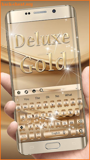 Deluxe Gold Keyboard Theme screenshot