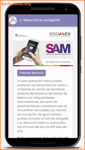 Denuncia EDOMEX screenshot