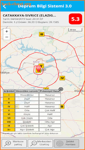 Deprem Bilgi Sistemi 3.0 screenshot