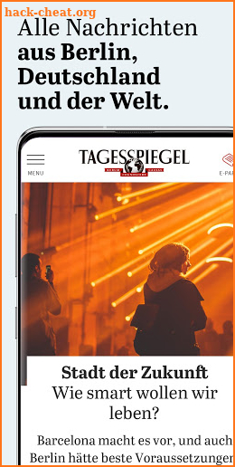 Der Tagesspiegel screenshot