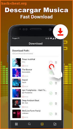 Descargar música mp3 screenshot