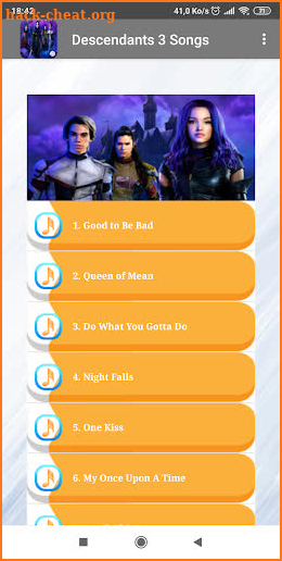 Descendansts 3 All songs screenshot
